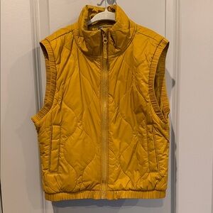 Old Navy mustard Yellow Quilted Vest for Kids
